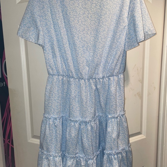 SHEIN Blue Ruffled Sundress - Picture 5 of 6